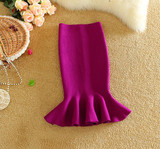 2017 Autumn&Winter Womens Midi Fish Tail Skirt Fashion Knit Package Hip Midi Skirt Ladies High Waist Flounced Skirts Faldas Saia 2017 Autumn&Winter Womens Midi Fish Tail Skirt Fashion Knit Package Hip Midi Skirt Ladies High Waist Flounced Skirts Faldas Saia