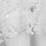 DeRuiLaDy Summer Fashion Women Sexy Dress Boho Casual Mini Bodycon Dresses Women White Sexy Lace Beach Maxi Dress vestidos