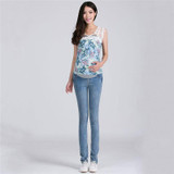 Denim Maternity Jeans Plus size Elastic waist Long Trousers pants for Pregnant women Pregnancy clothes Pregnant Pants Denim Maternity Jeans Plus size Elastic waist Long Trousers pants for Pregnant women Pregnancy clothes Pregnant Pants