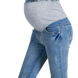 Denim Maternity Jeans Plus size Elastic waist Long Trousers pants for Pregnant women Pregnancy clothes Pregnant Pants Denim Maternity Jeans Plus size Elastic waist Long Trousers pants for Pregnant women Pregnancy clothes Pregnant Pants