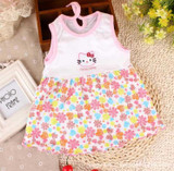 free shipping baby for girls cute girl baby t shirt dress tank top outerwear summer girls clothes baby vest baby tops