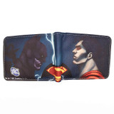 Free Shipping Anime Comics The Superman Wallet Anime Cartoon Purse for Young Card Holder Wallets With Tag Dollar Price