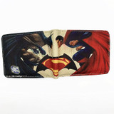 Free Shipping Anime Comics The Superman Wallet Anime Cartoon Purse for Young Card Holder Wallets With Tag Dollar Price