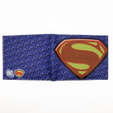 Free Shipping Anime Comics The Superman Wallet Anime Cartoon Purse for Young Card Holder Wallets With Tag Dollar Price