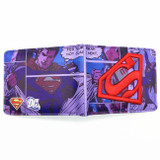 Free Shipping Anime Comics The Superman Wallet Anime Cartoon Purse for Young Card Holder Wallets With Tag Dollar Price