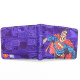 Free Shipping Anime Comics The Superman Wallet Anime Cartoon Purse for Young Card Holder Wallets With Tag Dollar Price