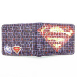 Free Shipping Anime Comics The Superman Wallet Anime Cartoon Purse for Young Card Holder Wallets With Tag Dollar Price