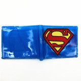 Free Shipping Anime Comics The Superman Wallet Anime Cartoon Purse for Young Card Holder Wallets With Tag Dollar Price