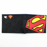 Free Shipping Anime Comics The Superman Wallet Anime Cartoon Purse for Young Card Holder Wallets With Tag Dollar Price