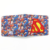 Free Shipping Anime Comics The Superman Wallet Anime Cartoon Purse for Young Card Holder Wallets With Tag Dollar Price