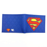 Free Shipping Anime Comics The Superman Wallet Anime Cartoon Purse for Young Card Holder Wallets With Tag Dollar Price