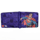 Free Shipping Anime Comics The Superman Wallet Anime Cartoon Purse for Young Card Holder Wallets With Tag Dollar Price
