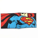 Free Shipping Anime Comics The Superman Wallet Anime Cartoon Purse for Young Card Holder Wallets With Tag Dollar Price