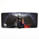 Free Shipping Anime Comics The Superman Wallet Anime Cartoon Purse for Young Card Holder Wallets With Tag Dollar Price