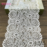 Free shipping 5yards/lot Width 21cm 2colors presser Elastic Lace Fabric DIY Garment Accessories,Wedding Lace,Lace Material