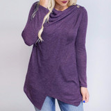 2018 Autumn ZANZEA Women Outerwear Cardigan Long Sleeve O Neck Female Casual Loose Blouses Shirts Solid Asymmetrical Blusas Tops