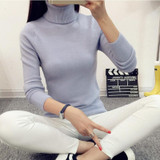 2018 Autumn Winter Women Sweaters and Pullovers Turtleneck Knitted Sweater Outerwear Pullover Tops Sueter Mujer Chandail Femme