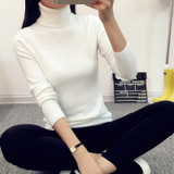 2018 Autumn Winter Women Sweaters and Pullovers Turtleneck Knitted Sweater Outerwear Pullover Tops Sueter Mujer Chandail Femme
