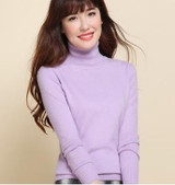 2018 autumn winter women sweaters and pullovers female knitted turtleneck solid color jersey pull femme cashmere sweater