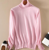 2018 autumn winter women sweaters and pullovers female knitted turtleneck solid color jersey pull femme cashmere sweater