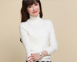 2018 autumn winter women sweaters and pullovers female knitted turtleneck solid color jersey pull femme cashmere sweater
