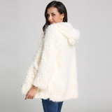 2018 Autumn Winter Sweatshirt Women Coat Warm Fleece Jacket Lovely Bear Ear Casual Black White Hoodie Chaquetas Mujer Plus size