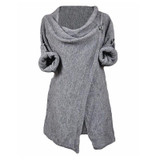 2018 Autumn Winter Clothes Women Casual Solid Sweaters Pullovers Long Sleeve O Neck Knitted Blouse Tops Sweater Plus Size