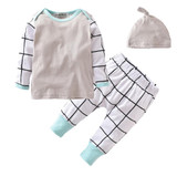 2018 Autumn style Infant Clothes Baby Boy Clothing Sets Cotton Long sleeve 3 Pcs Suit Baby Boys Clothes Newborn Toddler Outfits