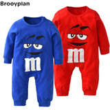 2018 Autumn style Newborns Baby Boys Girls Romper Long sleeves Cartoon Printing Blue and Red Infant jumpsuit Toddler Clothes 2018 Autumn style Newborns Baby Boys Girls Romper Long sleeves Cartoon Printing Blue and Red Infant jumpsuit Toddler Clothes