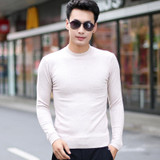 autumn winter men fashion warm half turtleneck sweater pullovers men casual slim sweater pullovers