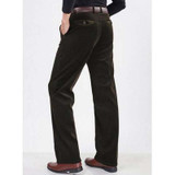 Autumn Winter Men Corduroy Slacks Man Pants Straight Loose Elastic large size corduroy High Waist Casual Trousers pantalon