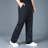 Autumn Winter Men Cargo Pants With Side Zipper Pockets Casual Cotton Urban Tactical Pants Loose Joggers Long Trousers L-4XL