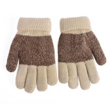 Autumn Winter Kids Gloves Boys Girls Mittens Thick Warm Cashmere Student Five Fingers Gloves