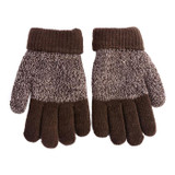 Autumn Winter Kids Gloves Boys Girls Mittens Thick Warm Cashmere Student Five Fingers Gloves