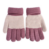 Autumn Winter Kids Gloves Boys Girls Mittens Thick Warm Cashmere Student Five Fingers Gloves