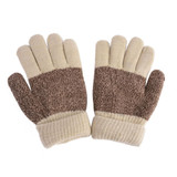 Autumn Winter Kids Gloves Boys Girls Mittens Thick Warm Cashmere Student Five Fingers Gloves