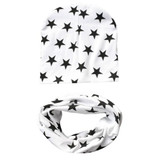 Autumn winter Knit Hats Crochet Scarves Hat Girl Boy Cap Kids Beanie Stars Hat Cotton Children Collar Scarf baby cap child cap