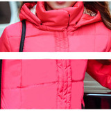 Autumn winter jacket Women Thick Hooded Cotton-Padded Jacket Plus size Candy Slim Cotton Jacket winter coat women Parka 6XL