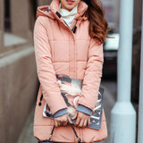 Autumn winter jacket Women Thick Hooded Cotton-Padded Jacket Plus size Candy Slim Cotton Jacket winter coat women Parka 6XL