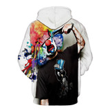 Autumn Winter Fashion Men/women Hoodies With Cap Print Clown With Gun Hooded Hoodie Sweatshirt 3d Cool Couple Tracksuits