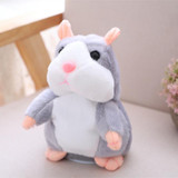 2018 Hot Sale Christmas style 16cm Kawaii Russian Talking Hamster Stuffed Toy Sound Record Plush Hamster Valentine Gift for kids