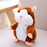 2018 Hot Sale Christmas style 16cm Kawaii Russian Talking Hamster Stuffed Toy Sound Record Plush Hamster Valentine Gift for kids