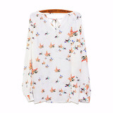 2018 Hot Sale Casual female vestidos Women Women Summer Casual Long Sleeve Tether Blouse Chiffon Floral Shirt XL Hot Sales Top
