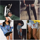 2018 Hollow Out Sexy Pantyhose Black Women Tights Stocking Fishnet Stockings Club Party Hosiery Calcetines Female Mesh Collant