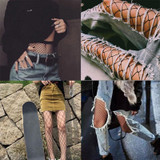 2018 Hollow Out Sexy Pantyhose Black Women Tights Stocking Fishnet Stockings Club Party Hosiery Calcetines Female Mesh Collant