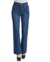 2018 High Waist Jeans Women casual Bell Bottom Jeans Female Slim Elastic Flare Pants women denim pants Plus Size 7XL S733