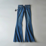 2018 High Waist Flare Jeans Boyfriend Jeans For Women Bell Bottom Skinny Ladies Jeans Woman Female Wide Leg Pants Denim Femme