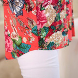 2018 high quality Summer style Kimono blouses top Plus size M-5XL cotton Printed Short sleeve Casual Women shirts blusas tops