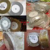 2018 Gold/Silver Organza Ribbon 7-38mm Glitter Embroidered Onions Ribbons For Wedding Cake Gift Decoration DIY Craft Supplies
