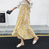 2018 floral print bohemian long skirts women Summer elegant beach maxi skirt Boho high waist asymmetrical ruffles cotton skirt 2018 floral print bohemian long skirts women Summer elegant beach maxi skirt Boho high waist asymmetrical ruffles cotton skirt